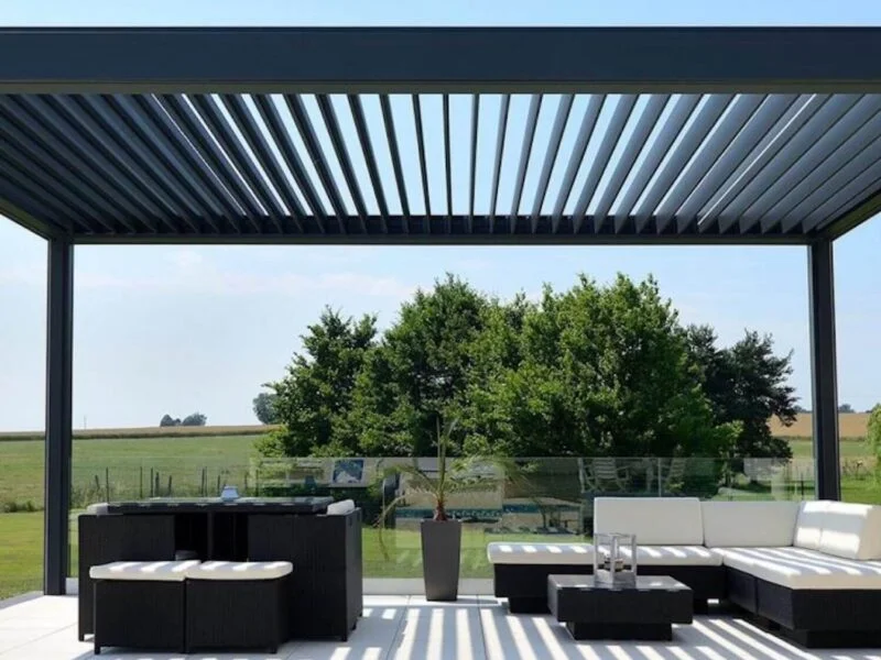 Pergola autoportée - 9.75 m² - 250 x 390 cm